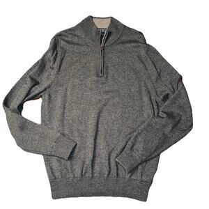 Brooks Brothers Gray Half-Zip Sweater